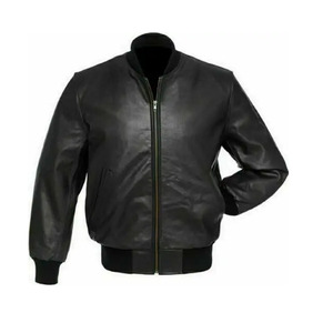 <b>Leather</b> <b>Jacket</b> Vintage <b>Leather</b> Bomber Coat Premium Urban Lifestyle Factory OEM Manufacturer Wholesale - Product Image 1