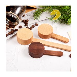 Cuchara de madera de mango corto con diseño minimalista para café en polvo, tamaño 16.8cm y 9.8cm, mini cuchara, ¡gran oferta! - Product Image 3