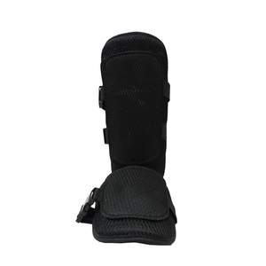 Protège-tibias de boxe en cuir YQ avec cadre en acier au carbone, protection professionnelle, coussinets respirants réglables pour l'entraînement MMA - Product Image 3