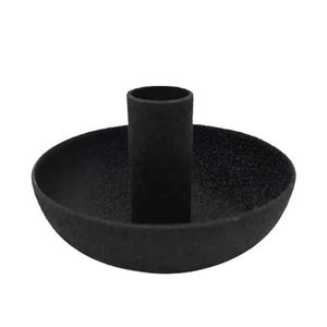 Soporte de vela con forma de copa negra áspera para decoración del hogar de estilo moderno con asa para la temporada navideña como soporte de pilar de vela - Product Image 2