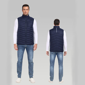 Gilets matelassés personnalisés avec logo, vestes d'équitation, vêtements d'hiver décontractés, vêtements d'extérieur, gilets rembourrés pour hommes, vestes matelassées. - Product Image 2