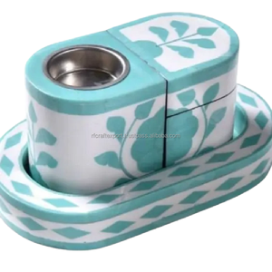 Bandeja rectangular de lujo para servir de resina de nácar, elegante quemador Bakhoor y quemador de incienso Oud Box para decoración del hogar - Product Image 1