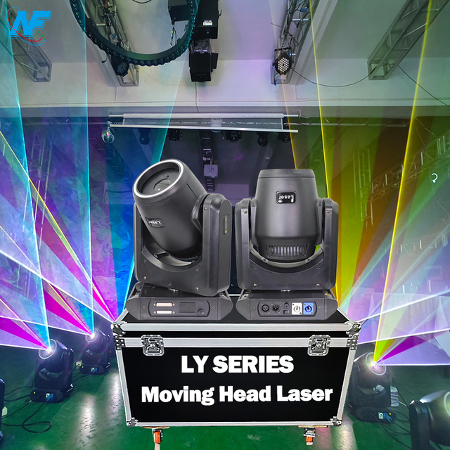 LY Series 1-10W Moving Head Laser Light RGB Color Animation ILDA Laser Stage Lighting