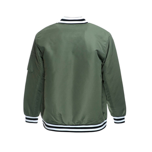 Custom Plus Size Winter Men's Lightweight Casual Varsity Baseball Bomber Jacket Front OEM Service Waterproof Windbreaker Coat - Product Image 2