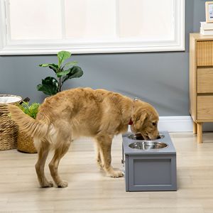 Ciotole Rialzate Grigie per Cani di Taglia Media, Piccioni e Conigli, 2 Ciotole in Acciaio Inossidabile Ecologiche, Pieghevoli e Compatte per Viaggi - Product Image 2
