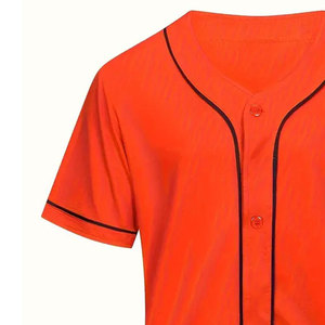 Camiseta de béisbol lisa para hombre, camisa informal con botones, manga corta, uniforme deportivo para equipo, camiseta para hombre - Product Image 6
