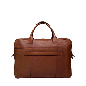 Maletín para Portátil de Cuero Genuino Marrón, Bolso de Hombro Ejecutivo de Gran Capacidad - Product Image 1