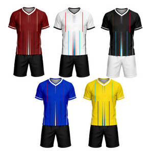 Ensemble de maillots de football personnalisés en gros, uniforme de football entièrement sublimé, kits sportifs respirants pour l'entraînement des équipes, pour hommes et enfants - Product Image 1