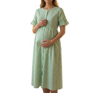 Ropa de Maternidad de Algodón Premium de Fábrica Directa para Mujer, Suave, Transpirable, Elástica y Cómoda para el Hogar y la Postparto - Product Image 5