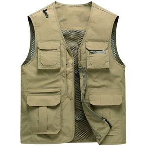Gilet tactique pour homme en maille respirante, imperméable et chauffant pour l'hiver, multi-poches, veste sans manches pour la photographie, service OEM - Product Image 3