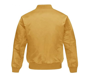 Chaqueta Bomber de Moda para Hombre 2026, Chaqueta de Piloto con Logotipo Personalizado, Cuello Alto y Apliques para Primavera/Invierno, Ropa Urbana - Product Image 2
