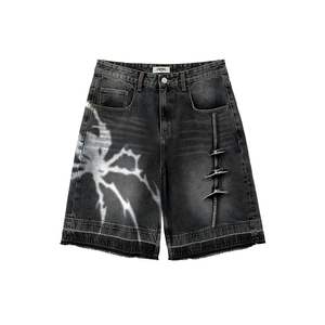 Shorts de Mezclilla Hechos a Medida, Opciones Completamente Personalizables: Tela, Corte, Longitud, Color, Lavado, Cierre, Logotipo, Todo Personalizable Según Sus Necesidades - Product Image 2