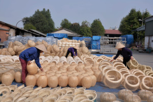 Cơ Bản Tự Nhiên Minisize Giỏ Tre Tay Dệt Giỏ Mộc Mạc <span class=keywords><strong>Wicker</strong></span> Chất Lượng Cao Việt Nam Sản Phẩm Cho Xuất Khẩu Trang Trí - Product Image 5