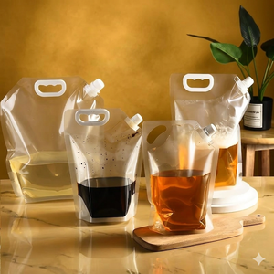 Liquid <b>Jelly</b> Products Stand up Pouch Leak-Proof Recyclable Hand-held Spout Flexible Plastic Containers Vietnam-made - Product Image 2