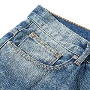 Pantalones Vaqueros Rectos Lavables de la Mejor Calidad, Shorts de Mezclilla para Hombre y Mujer, Estilo Urbano a la Moda con Cierre de Cremallera, Material 100% Algodón - Product Image 2