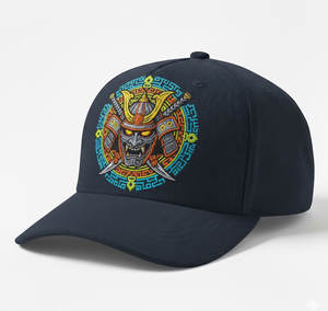 Casquette en jersey doux brodée, confortable et flexible, avec des détails de couture sur le dessus - Product Image 1