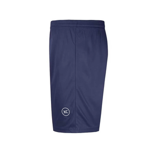 Pantalones Cortos Deportivos Azul Marino para Hombre, de Secado Rápido, Cintura Elástica, Logotipo Estampado por Transferencia de Calor, Tejido de Poliéster de Punto, Cortos - Product Image 3
