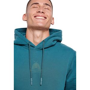 Pull à capuche 100% coton mélangé pour hommes, vêtements de rue personnalisés avec coupe régulière, design uni et vierge - Product Image 5