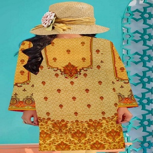 Tissus élégants et raffinés, vêtements décontractés en lin pakistanais et indien, chemise longue élégante pour tous les jours, occasions de fête, vêtements ethniques - Product Image 3