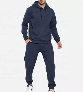 Nouveau design vêtements d'hiver 2 pièces ensemble personnalisé vêtements de sport pour hommes survêtements en coton épais survêtements de haute qualité 2025 - Product Image 1