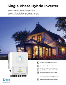 <span class=keywords><strong>Inversor</strong></span> Híbrido Monofásico Deye SUN-3/3.6/5/6K-SG04LP1-EU de 3-6kW de Bajo Voltaje con 2 MPPT y Monitoreo <span class=keywords><strong>Inteligente</strong></span> - Product Image 4