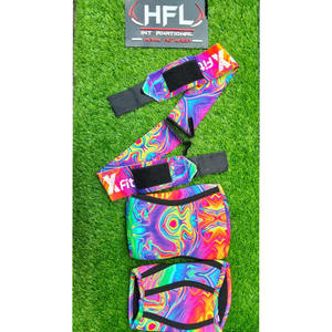 ชุดสายรัดข้อมือและปลอกหุ้มเข่าแบบซับลิเมชั่นลายไซเคเดลิกสำหรับยกน้ำหนัก  ชุดอุปกรณ์พยุงข้อสำหรับออกกำลังกายแบบพาวเวอร์ลิฟติ้ง ทนทาน - Product Image 4