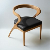 Chaise de salle à manger moderne haut de gamme en teck massif, écologique, avec dossier en tissu, mobilier de luxe pour la maison et les restaurants