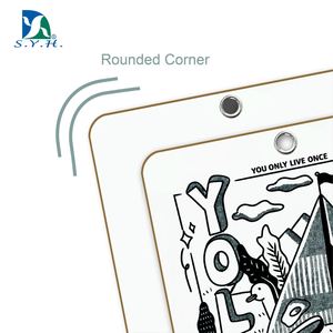 Panneau d'écriture magnétique unique pour le camping, en bois, multifonctionnel, accessoire toutes saisons - Product Image 2