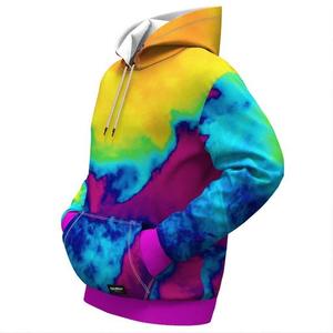 Sudadera con Capucha para Hombre, Estilo Otoñal, Tejido de Poliéster Sublimado con Estampado Degradado, Manga Regular - Product Image 3