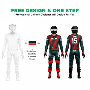 Traje de Motociclismo para Hombre de Excelente Calidad, 100% Poliéster, Nuevo Diseño Vintage, Impresión por Sublimación, Jersey y Pantalón para Carreras MX - Product Image 2