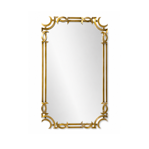 Luxury Geometric Gold Wall <b>Mirror</b> Modern Decorative <b>Rectangular</b> Accent <b>Mirror</b> Elegant Metal Frame Vanity <b>Mirror</b> for Living Room - Product Image 1