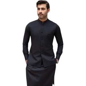 Designer <b>Waistcoat</b> Men Ethnic Formal Wear Stylish <b>Embroidered</b> Vest For Mehndi Nikah Wedding Party Custom Sizes Colors Wholesale - Product Image 1