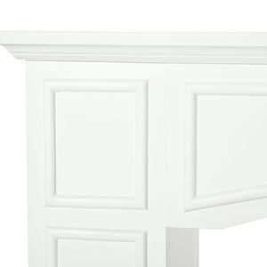 Cornice per Caminetto Moderna Bianca da 29 Pollici con Motivo Geometrico Decorativo, Eleganti Componenti per Caminetto - Product Image 6