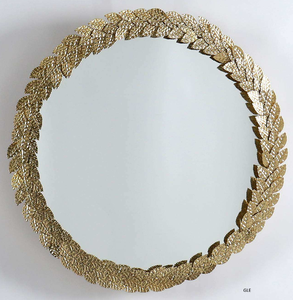 Antique Shaped Modern Gold Finished Metal Wall <b>Mirror</b> for Wall Decor for Wedding Style - Product Image 6