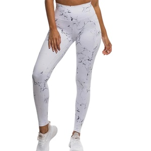 Prix pas cher Sublimation Leggings Meilleur dernier design Taille Yoga Pantalon Femmes Gym Leggings - Product Image 1
