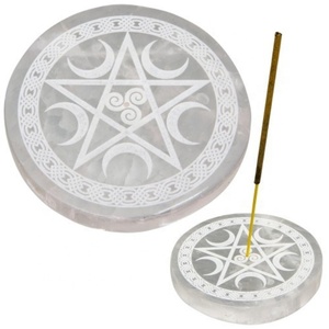 Vente de gros Porte-encens pour plaque de chargement Pentacle en sélénite - Product Image 1