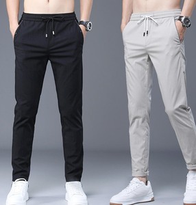 กางเกงขายาวผู้ชายคุณภาพสูง น้ำหนักเบา ซิปหน้า สไตล์ลำลอง ทรงตรง เอวกลาง ด้านหน้าเรียบ เป็นมิตรกับสิ่งแวดล้อม สำหรับฤดูใบไม้ร่วง/ฤดูหนาว - Product Image 5