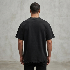 Camiseta con estampado gráfico personalizado, estilo desgastado, 100% algodón jersey, tela ecológica, manga corta, camiseta de moda para uso unisex. - Product Image 6