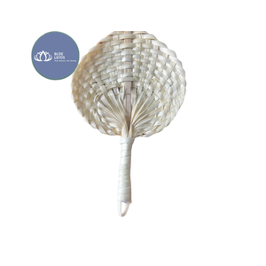 [HAUTE QUALITÉ] |   Éventail en feuilles de palmier tissées |   Ventilateur portable à main pour les décorations de mariage et de fête au Vietnam - Product Image 1
