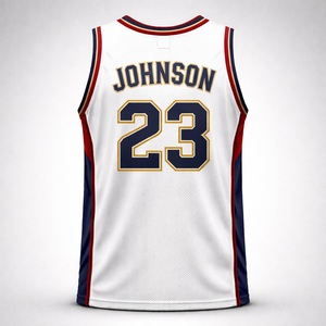 Tissu 100% polyester respirant à séchage rapide, personnalisable par sublimation et broderie, nom et numéro du joueur, OEM, réversible, sans manches, toutes tailles. - Product Image 2