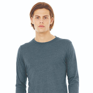 Camiseta de Manga Larga para Hombre, Diseño Nuevo, Tallas Grandes, Estilo Casual, Transpirable, Ecológica, Hecha de Poliéster/Algodón - Product Image 4