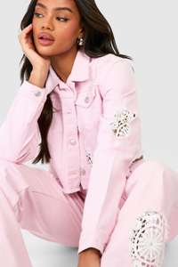 เสื้อโค้ทเดนิมหนาสำหรับผู้หญิง ซักแล้ว ทรงหลวม ปิดด้วยกระดุม ปกคอพับได้ ระบายอากาศได้ดี ให้ความอบอุ่น แขนยาว สไตล์ลำลอง - Product Image 6