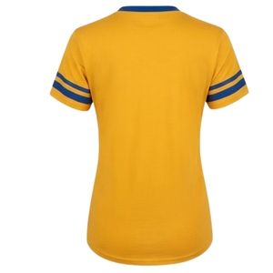 Camiseta de Mujer SGRho a Rayas con Cuello en V, Personalizada, de Manga Corta, Informal, Cómoda, para Hermandades, Prenda de Moda - Product Image 2