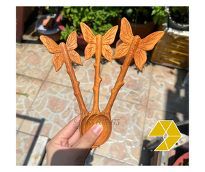 Butterfly Wooden <b>Coffee</b> <b>Spoon</b> Custom Engraved Logo Eco-Friendly Red Wood <b>Spoon</b> Butterfly Handle Vietnam Wooden <b>Spoon</b> Cheap Price - Product Image 1