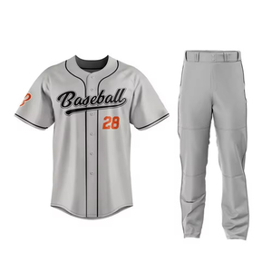 Uniforme de Béisbol/Sóftbol de Alta Calidad a Precio de Fábrica, Diseño de Logotipo Personalizado para Clubes y Equipos, Adultos, Pantalones Cortos, 100% Poliéster, Envío Rápido - Product Image 1