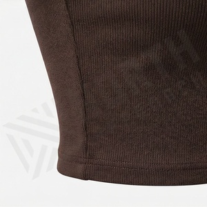 เสื้อครอปท็อปผ้าฝ้ายสีตามสั่งสำหรับผู้หญิง น้ำหนักเบา ระบายอากาศได้ดี เหมาะสำหรับฤดูร้อน สตรีทแวร์ ฟิตเนส ออกกำลังกาย เสื้อยืดแอคทีฟแวร์ - Product Image 5