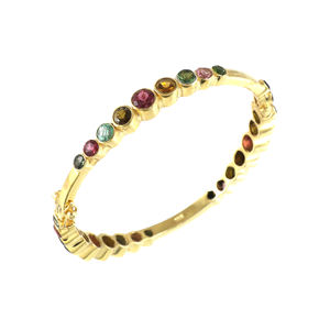 สร้อยข้อมือเงินแท้ 92.5 ชุบทอง ดีไซน์สวยงาม สำหรับผู้หญิง เหมาะสำหรับงานหมั้น งานแต่งงาน และงานฉลองครบรอบ - Product Image 1