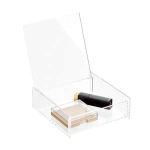 Rounded Acrylic Display Storage <b>Box</b> & Kitchen Storage Multi Purpose Transparent Utility Container for Jewelry & <b>Makeup</b> Organizer - Product Image 4