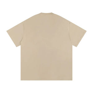 Camiseta de algodón de lujo de 260 gramos con estampado gráfico y hombros caídos, estilo streetwear, holgada y de corte oversized para hombre. - Product Image 4