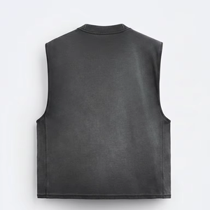 Logo Custom Plus Size Breathable Sporty Gym Fitness Workout Athletic Running Training Muscle Cotton <b>Stringer</b> Crop <b>Vest</b> Tank Top - Product Image 6